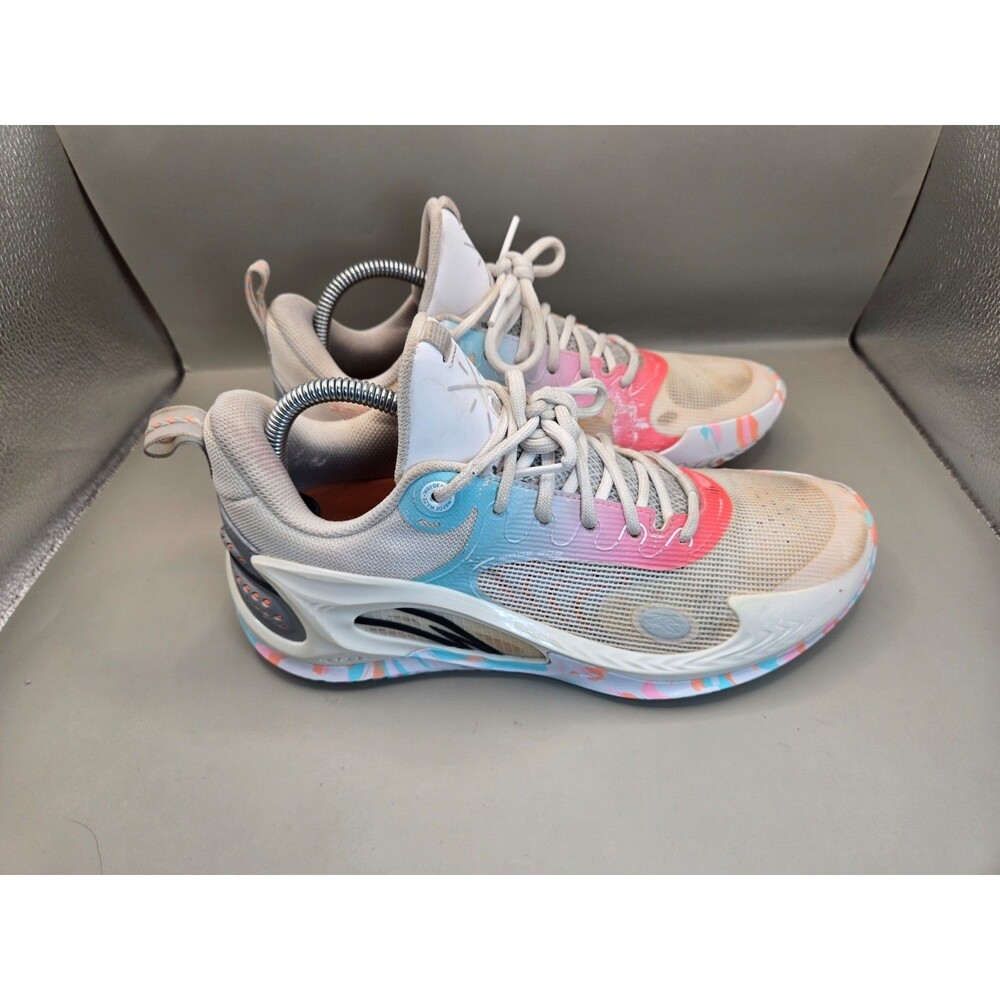 Li-Ning Way of Wade 808 3 Family Love Basketball Shoes Men's 8 Beige Sneakers